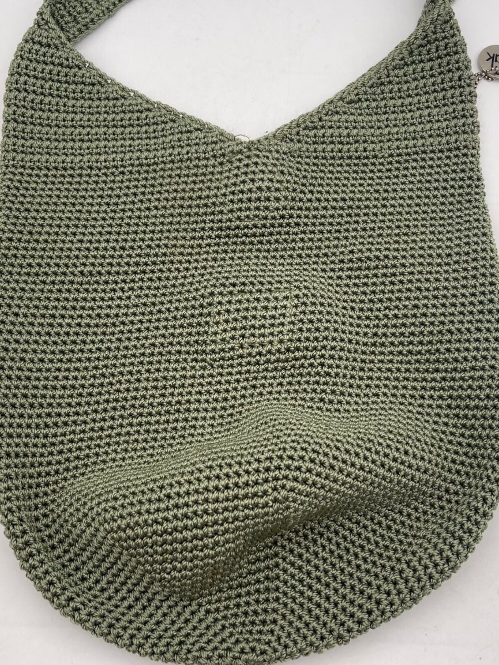 The Sak Knit Crochet Hobo Bag Purse Shoulder Bag Handbag Bucket Large Green - Picture 6 of 10
